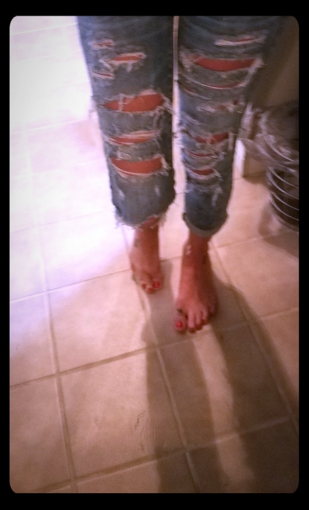 Amercian eagle cropped jeans